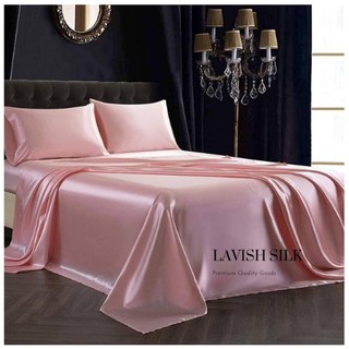 (DEAL HỜI) Ga giuòng drap lẻ Lụa LS Hàng loại 1 cao cấp mát lạnh_Hồng Phấn