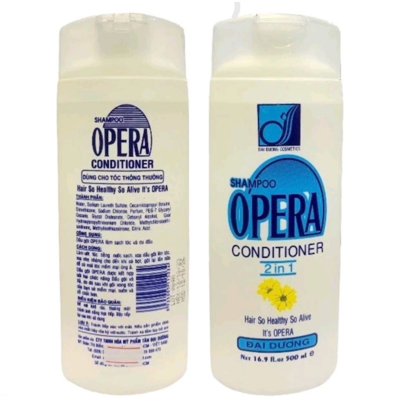 Dầu gội đầu Opera 2 trong 1 giảm gàu và rụng tóc 500ml ( đủ màu )