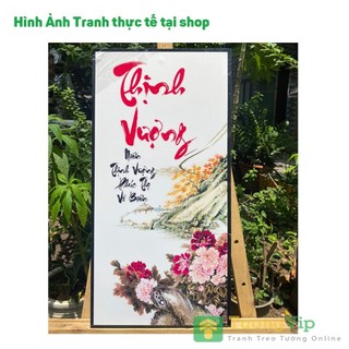 Tranh Tráng Gương Laminate - Treo Tường Chữ Thư Pháp - Tranh Thư Pháp Treo Phòng Khách