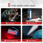 BƠM LỐP KÍCH BÌNH Ô TÔ V2 4IN1 Medicar 12.000mAh. Tích hợp đèn chiếu sáng công suất cao, an toàn — ảnh 7