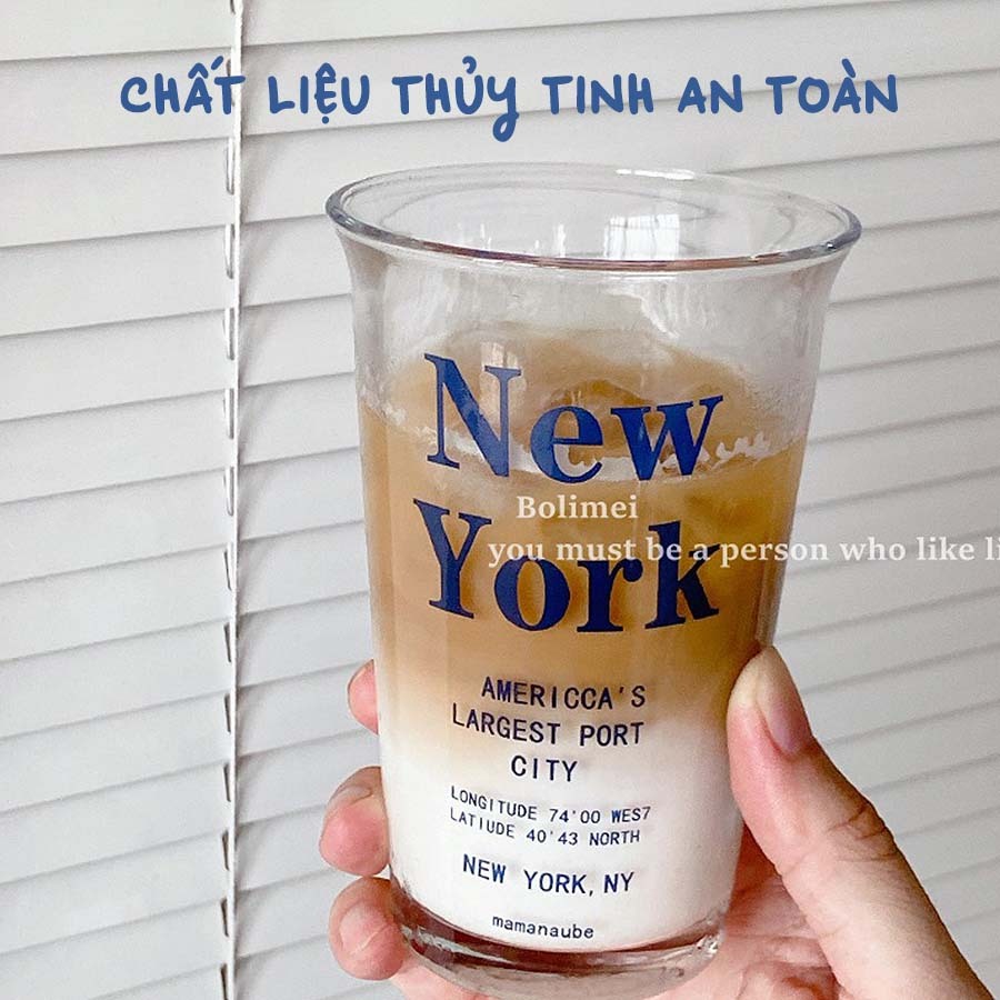 [BẢO HÀNH BỂ VỠ] Ly Thủy Tinh Miệng Loe, Cốc Uống Nước Dáng Cao Họa Tiết Sang Trọng, Đựng Nước Ép, Cafe CTT016