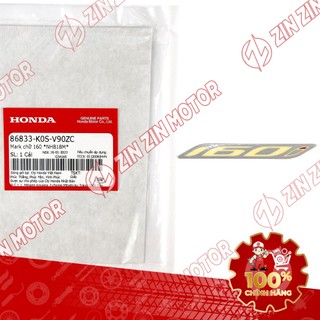 Tem Chữ 160i SH 160i 2023 2024 Dán Ốp Sườn SH 125i/160i 2026 86833-K0S-V90ZA, 86833-K0S-V90ZB, 86833-K0S-V90ZC