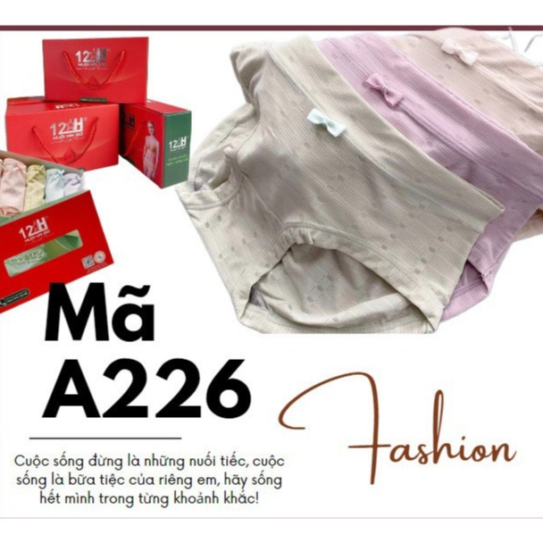Quần lót cotton co dãn thông thoáng năng động trẻ trung A226, Đồ lót 12h
