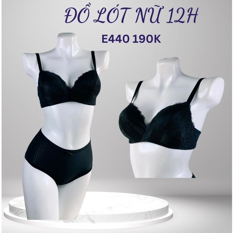 Áo ngực nữ không gọng mút vừa nâng ngực E440, Đồ lót 12h