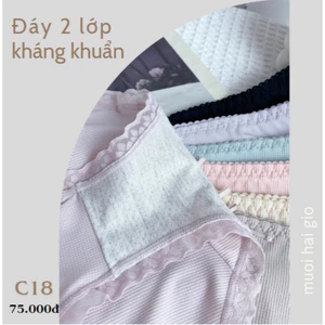 Quần chip vải cotton lạnh siêu mát kháng khuẩn C18, Đồ lót 12h