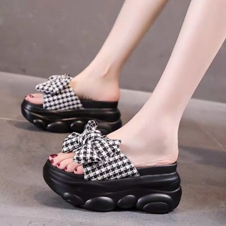 DÉP BM NƠ VẢI CARO XINH XẮN DÒNG HÀNG CAO CẤP11 3CFH3 BB QQ NN TT