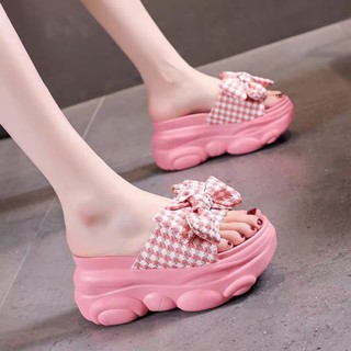 DÉP BM NƠ VẢI CARO XINH XẮN DÒNG HÀNG CAO CẤP11 3CFH3 BB QQ NN TT