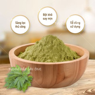 Bột ngải cứu 500g, nguyên chất, ngâm chân, xông giải cảm - Lãn Ông