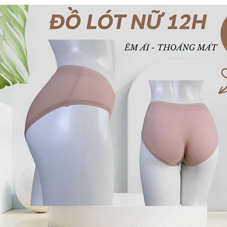Quần lót cotton siêu mềm mại mặc như không mặc cao cấp co dãn 4 chiều A267, Đồ lót 12h