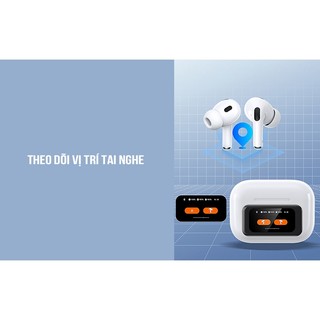 Tai nghe Bluetooth TWS Remax Cozypods W30N V5.4, chống ồn ANC và ENC, pin 5H, Màn hình LCD điều khiển (Trắng)