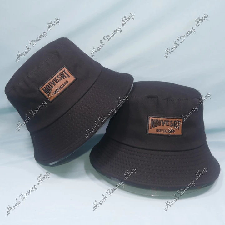 Mũ bucket Nbivesrt vành rộng 6cm, nón tai bèo vành rộng vòng đầu 57-58cm chất liệu vải cotton mát