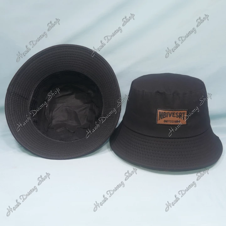 Mũ bucket Nbivesrt vành rộng 6cm, nón tai bèo vành rộng vòng đầu 57-58cm chất liệu vải cotton mát