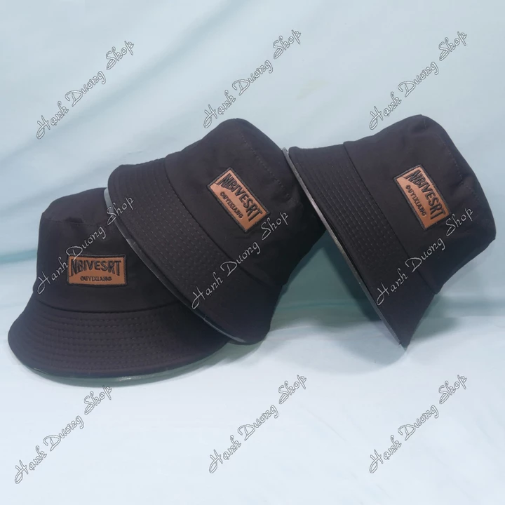 Mũ bucket Nbivesrt vành rộng 6cm, nón tai bèo vành rộng vòng đầu 57-58cm chất liệu vải cotton mát