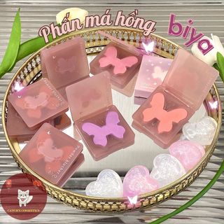 [BIYA] Phấn Má Hồng BIYA Đơn Sắc Bướm Hồng Mờ Lì Biya Dream Butterfly Fog Cheek Color Blush (BY7734)