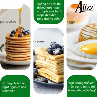 Máy Làm Bánh Crepe Máy Làm Bánh Cuốn Máy Tráng Bánh Chống Dính Tiện Lợi Cao Cấp ALIZZ AL13610