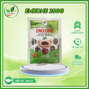 Men vi sinh Emzone. Khử mùi hôi phân cá, ủ đậu tương, rác thải sinh hoạt, ủ phân bón. Gói 200gr