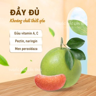 Bột vỏ bưởi 500g, nguyên chất, thơm, mịn, pha uống detox, thanh lọc cơ thể - Lãn Ông