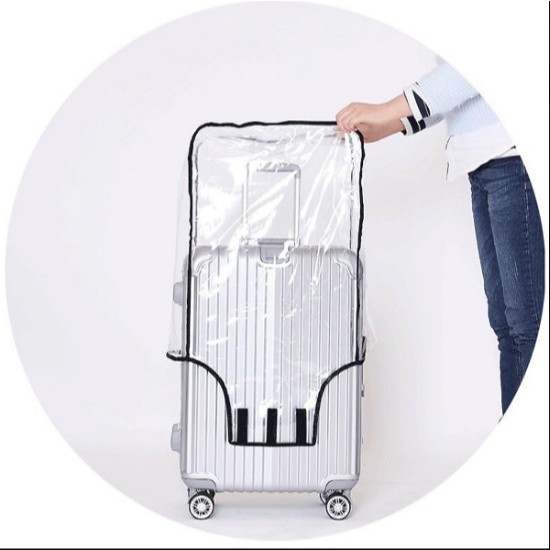 Áo trùm vali nhựa trắng Size 20-24-28 inch M.E.N mới [SALE]