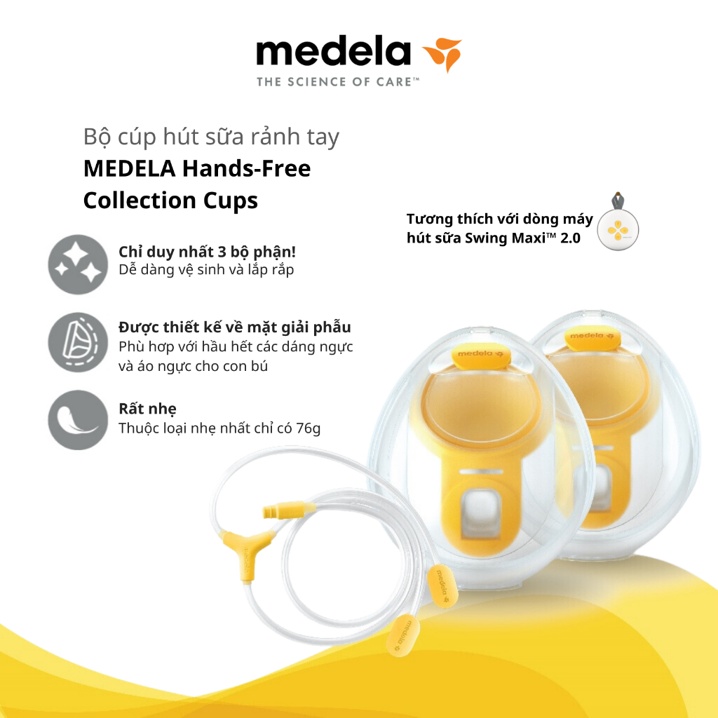 Ảnh Medela Cúp hút sữa rảnh tay Hands-free (2 chiếc - không bao gồm động cơ) | Phụ kiện máy hút sữa 3