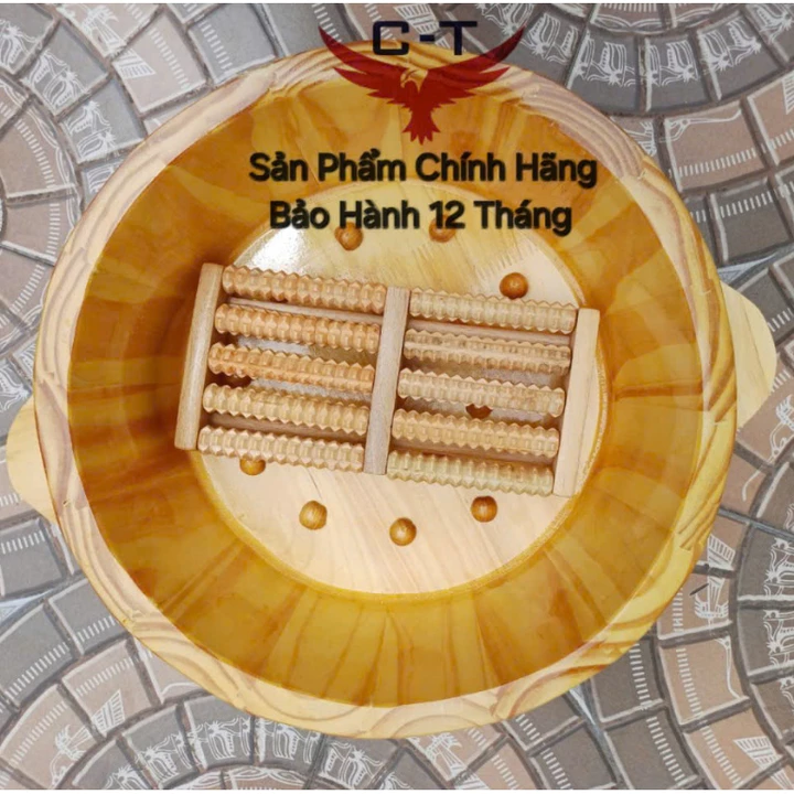 Chậu ngâm chân⚡XẢ KHO⚡thùng ngâm chân gỗ thông Mỹ loại 1,có hạt massage, ngâm tay làm nail TẶNG KÈM THẢO MỘC NGÂM CHÂN