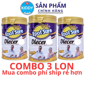 [Combo 3 lon] Sữa Tiểu Đường Epot 900g dành cho người bệnh tiểu đường và tiền tiểu đường