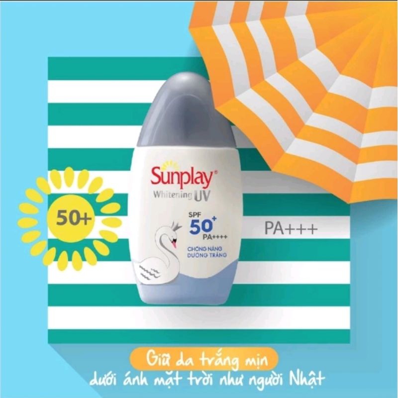 Kem Chống Nẳng Sunplay Đỏ, Dưỡng Ấm Trằng Da Trẻ Em - KCN Sunplay Kem Chống Nắng Cho Bé Dưỡng Da