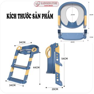 {KAIDIKIDS} Thang Bô Vệ Sinh Kèm Bệ Lót Thu Nhỏ Bồn Cầu Có Tay Vịn Gấp Gọn An Toàn Cho Bé Yêu.