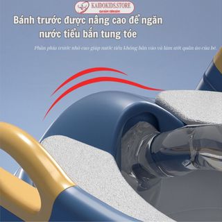 {KAIDIKIDS} Thang Bô Vệ Sinh Kèm Bệ Lót Thu Nhỏ Bồn Cầu Có Tay Vịn Gấp Gọn An Toàn Cho Bé Yêu.