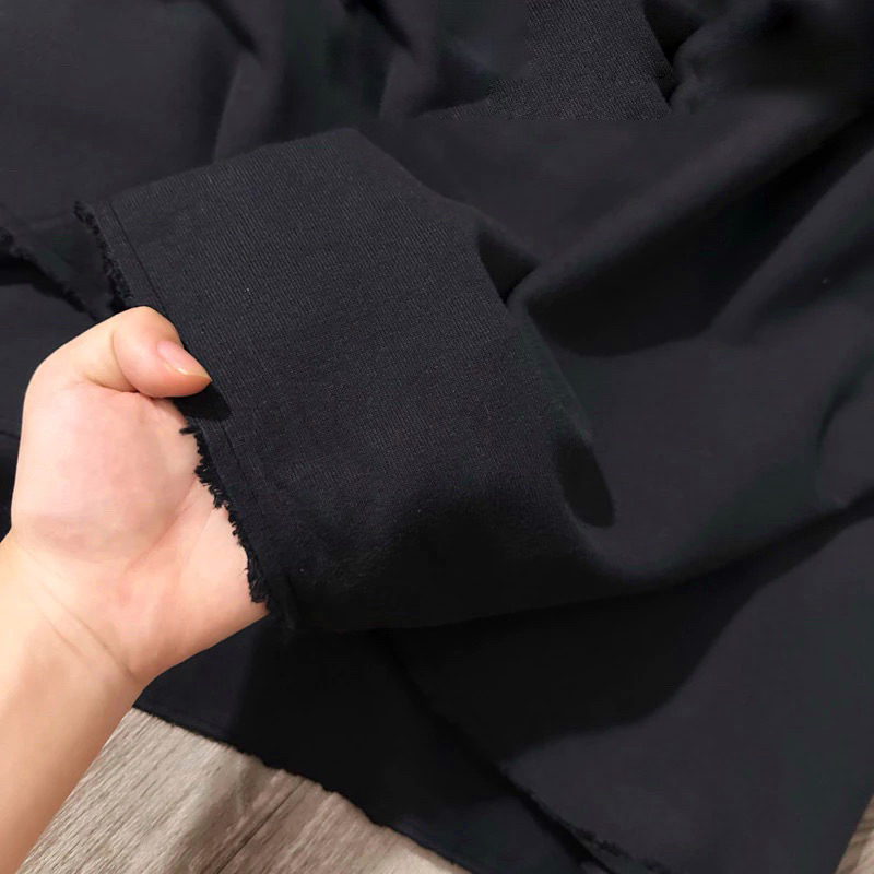 Vải cotton bo rib đen | Shopee Việt Nam