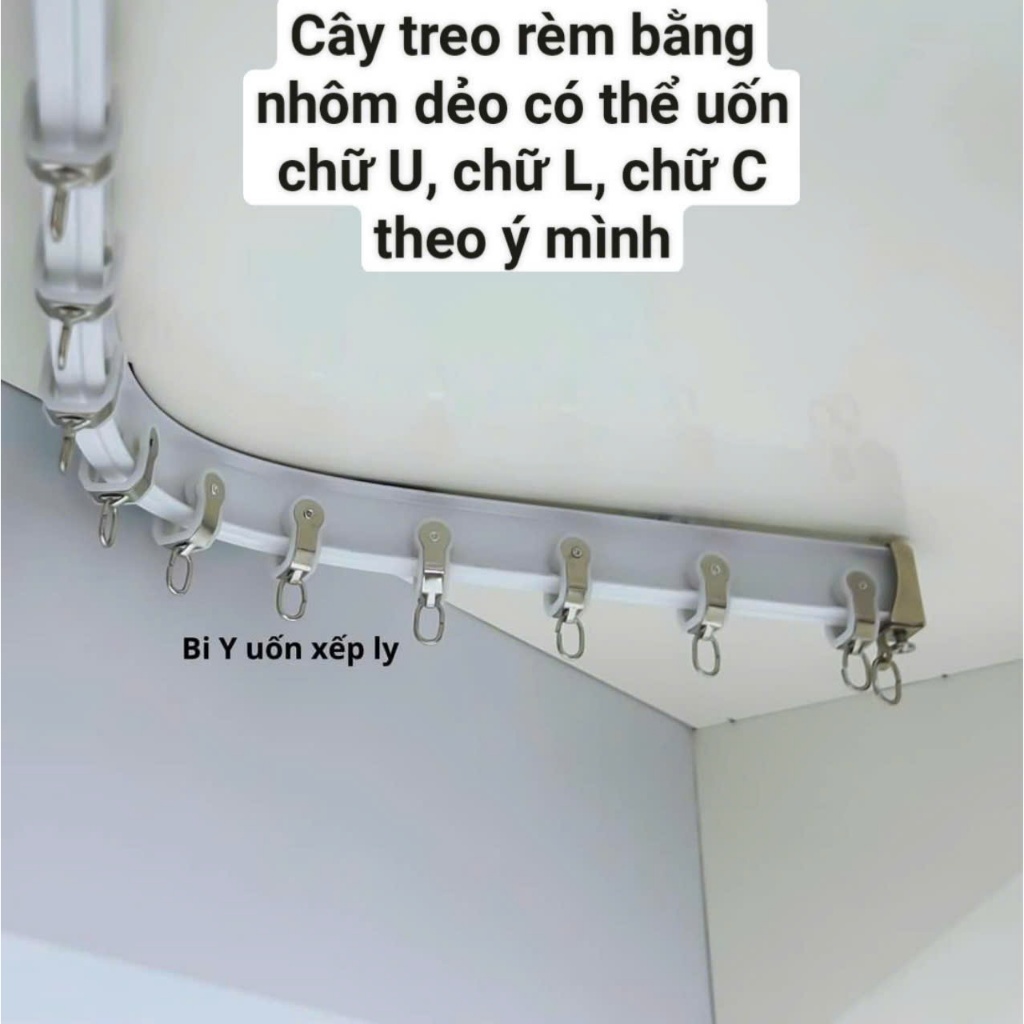 Thanh Treo Rèm Cửa Uốn Cong, Cây Treo Rèm Có Thể Uốn Thành Chữ L, Chữ C ...