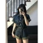 Set bộ jean áo cổ sơ mi liền quần mẫu mới 2024, Jum denim phong cách Hàn quốc dễ mặc dễ phối đồ (HC4)