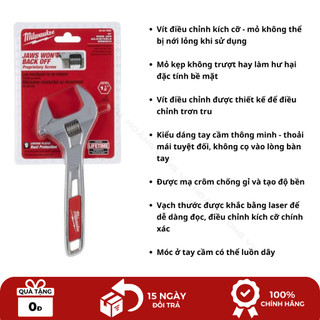 Mỏ lết điều chỉnh rộng 203mm (8 inch) 48-22-7508X