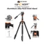 Chân máy ảnh K&F CONCEPT K234A7 + Ballhead FH-03 KF09.136