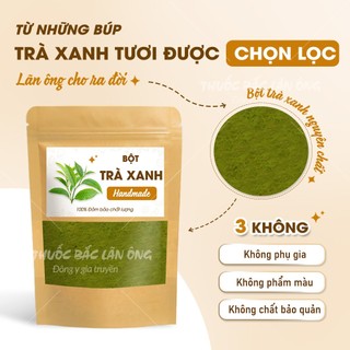 Bột trà xanh nguyên chất 500g (Tạo hương vị thơm ngon và màu sắc đẹp mắt cho các món ăn và đồ uống)