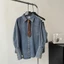 Set áo sơ mi jean dài tay tay phối phong cách HONGKONG, Set bộ denim áo và chân váy mẫu mới thu đông 2024 (HC32)