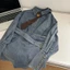 Set áo sơ mi jean dài tay tay phối phong cách HONGKONG, Set bộ denim áo và chân váy mẫu mới thu đông 2024 (HC32)