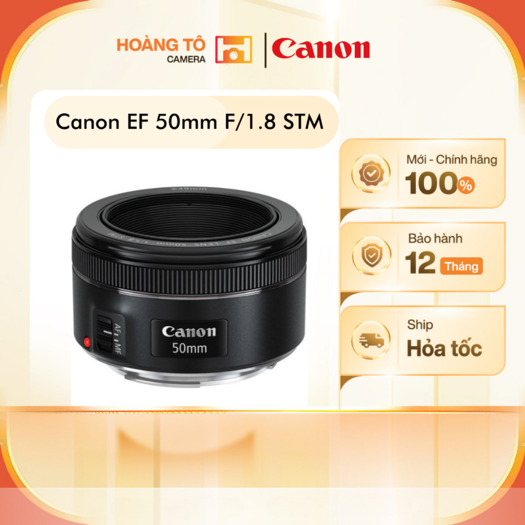 Ống kính Canon EF 50mm STM Mới chính hãng Shopee Việt Nam