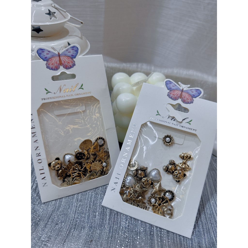 Set charm đồng trang trí móng tay