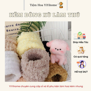 ( Tặng Mắt Mũi ) Kẽm Bông Xù Làm Thú Bông, Hoa Thú Quà Tặng Handmade Trang Trí DIY YiYihome