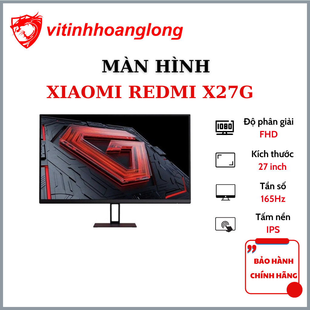 MÀN HÌNH 27 IN XIAOMI REDMI X27G P27FBA-RX (165Hz/FULL HD/IPS/1ms) NEW ...