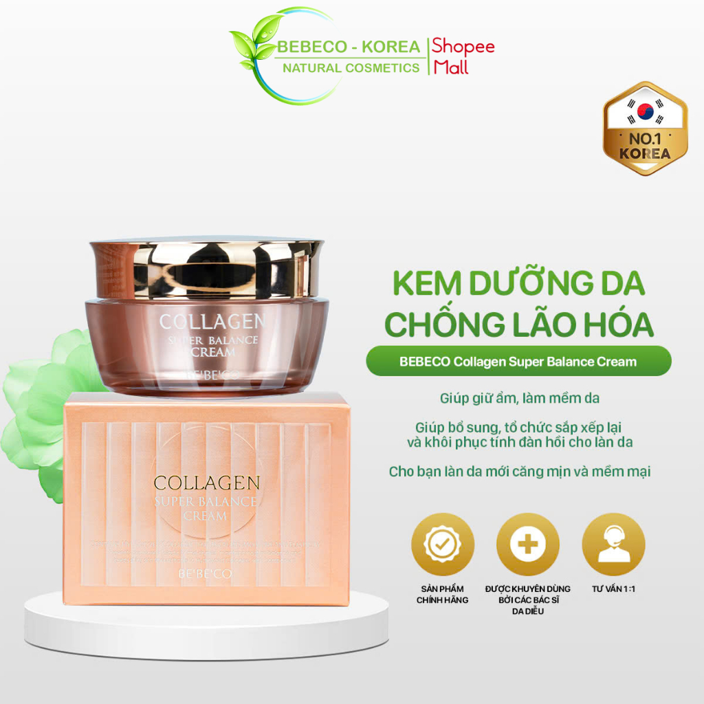 Kem dưỡng da BEBECO Collagen Super Balance Cream 50g | Shopee Việt Nam