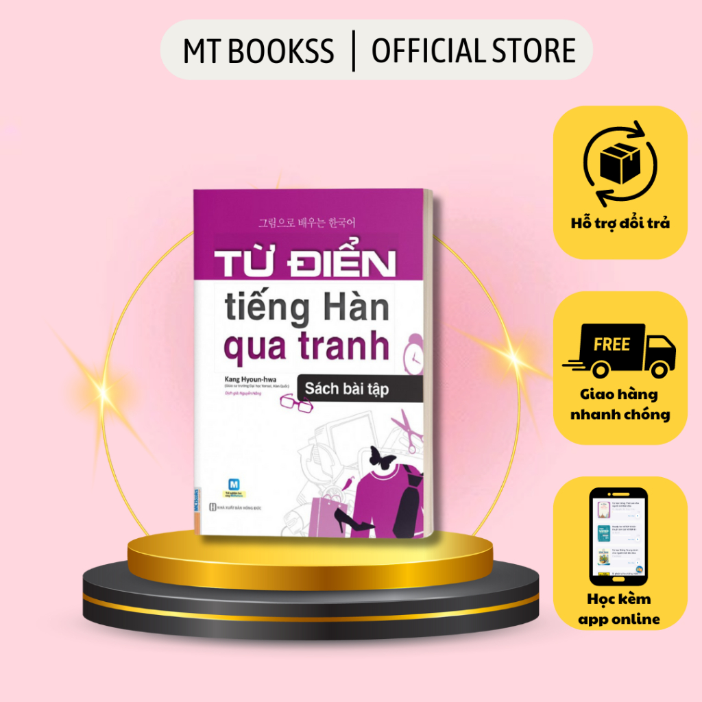 Sách - Từ Điển Tiếng Hàn Qua Tranh - Sách Bài Tập