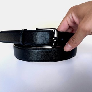 Thắt lưng nam cao cấp bản nhỏ, da dập vân, khóa gài hợp kim không gỉ sang trọng lịch sự