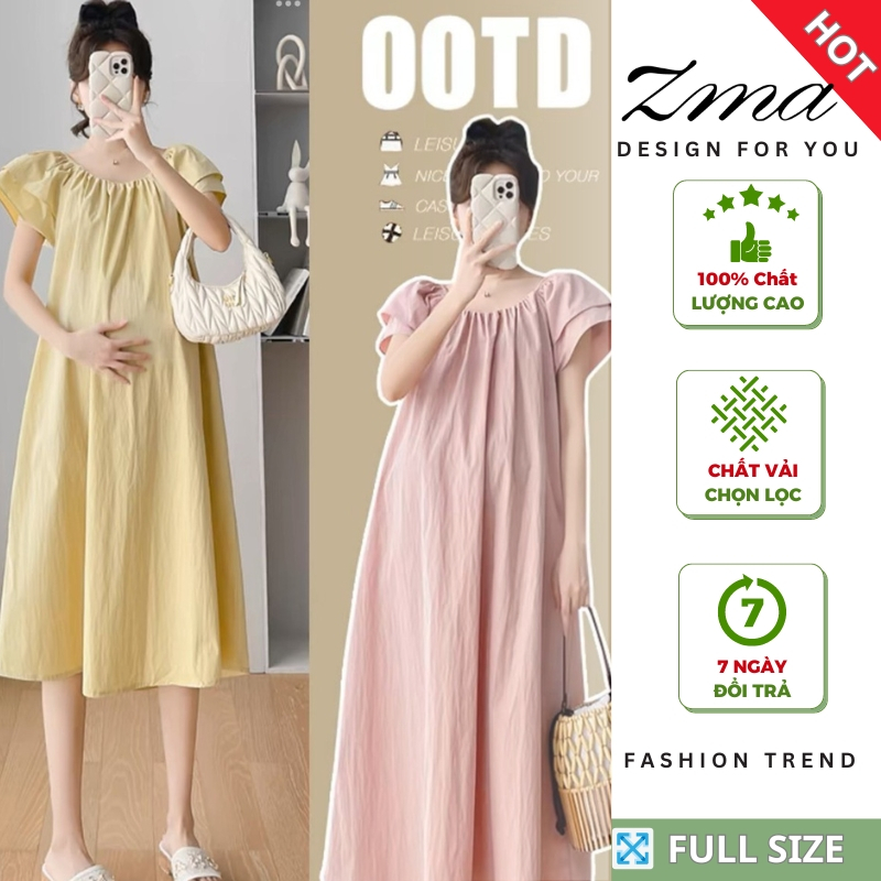 Váy Babydoll, Đầm Bầu Mùa Hè Thiết Kế Trẻ Trung Xinh Đẹp Thời Trang Công Sở Cao Cấp 2026 ZMA