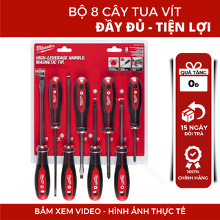 Tua vít Milwaukee 48-22-2718 bộ 8 cây tô vít đủ kích thước, tiện lợi đầy đủ trong một bộ