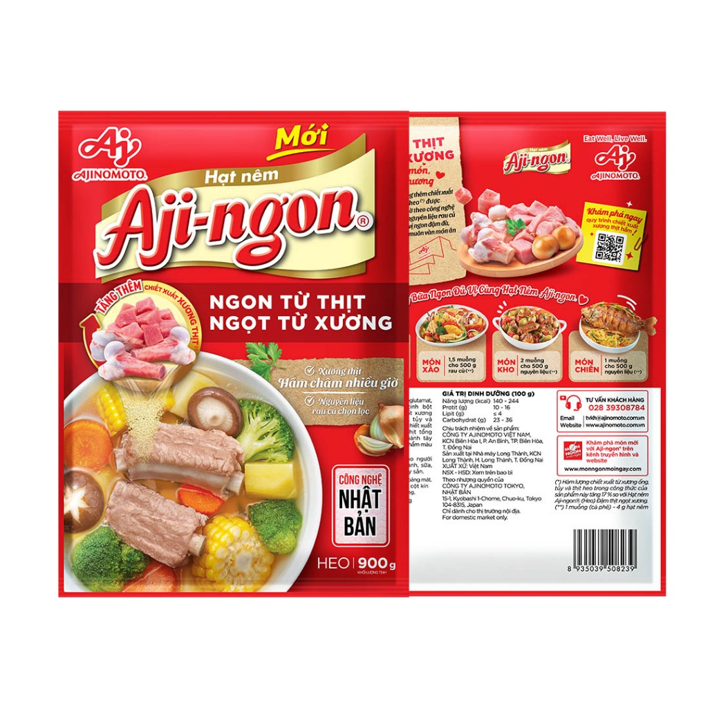 Ảnh Gói Hạt Nêm Aji-ngon® Heo 900g/Gói 2