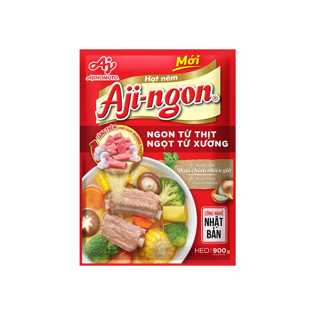 Ảnh Gói Hạt Nêm Aji-ngon® Heo 900g/Gói 3
