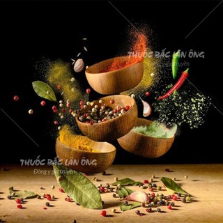 Set 10 loại bột gia vị nấu ăn (gia vị nhà bếp, tẩm ướp, tạo hương vị, hương thom cho món ăn)