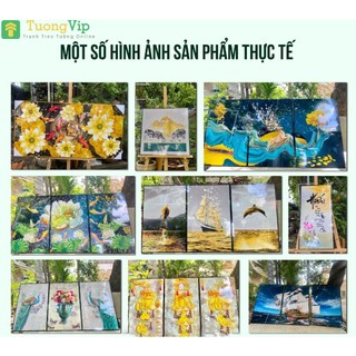 Tranh Treo Tường - Chữ Thư Pháp Tâm Đức Nhẫn 02 Laminate Tráng Gương