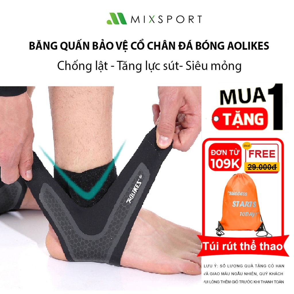 Ảnh Băng Quấn Bảo Vệ Cổ Chân Đá Bóng Aolikes Đai Cuốn Bảo Vệ Mắt Cá Chân, Chống Lật Cổ Chân, Bong Gân 1